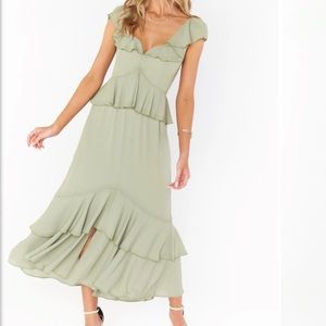 Show Me Your Mumu Reese - Moss Green Crisp